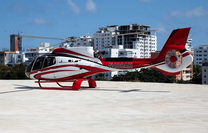 pantera transportation group airbus h130 t2 helicopter air transfers santo domingo punta cana